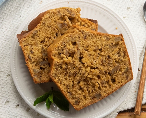 Bizcocho de calabaza y nueces