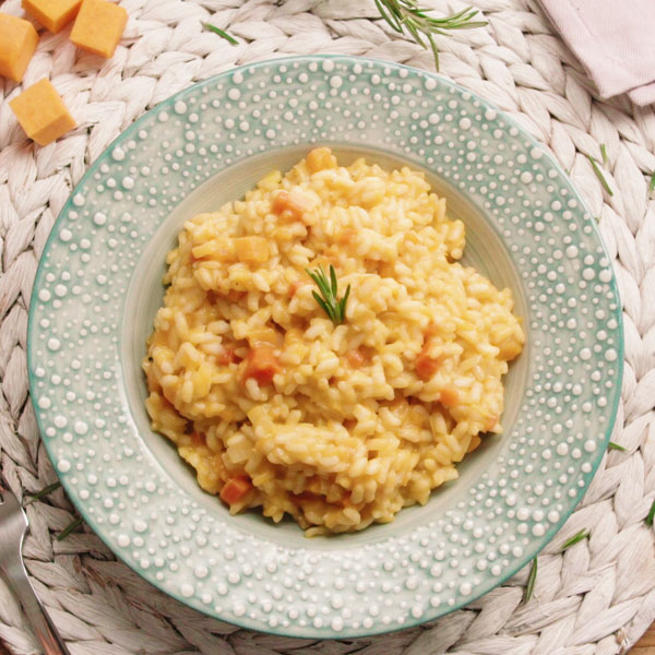 Arroz con calabaza y verduras