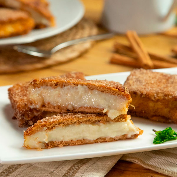 Leche frita con galletas