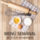 Menú semanal del 21 al 25 de sept.