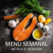 Menú semanal del 19 al 23 de octubre