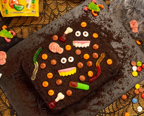 Tarta de Halloween con Lacasitos