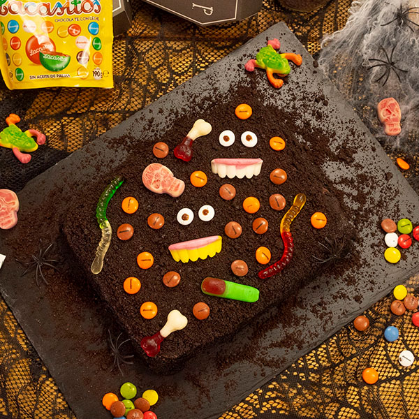 Tarta de Halloween con Lacasitos