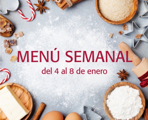 menú semanal del 4 al 8 de enero