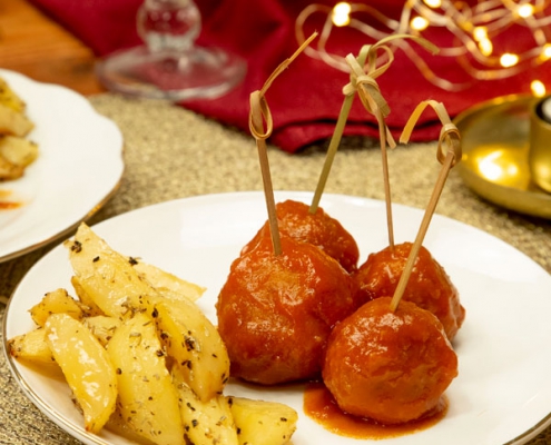 Mini albóndigas en salsa al Whisky