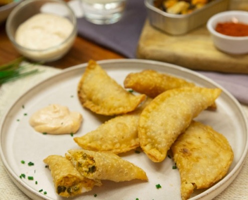 Empanadillas de mejillones y huevo