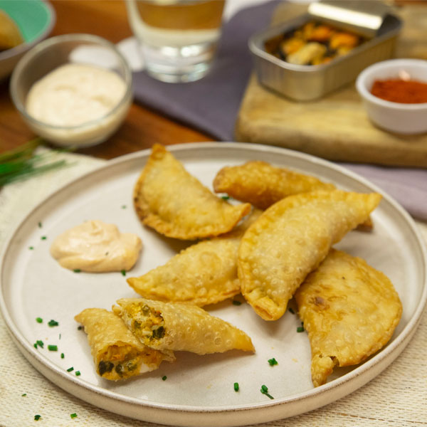 Empanadillas de mejillones y huevo