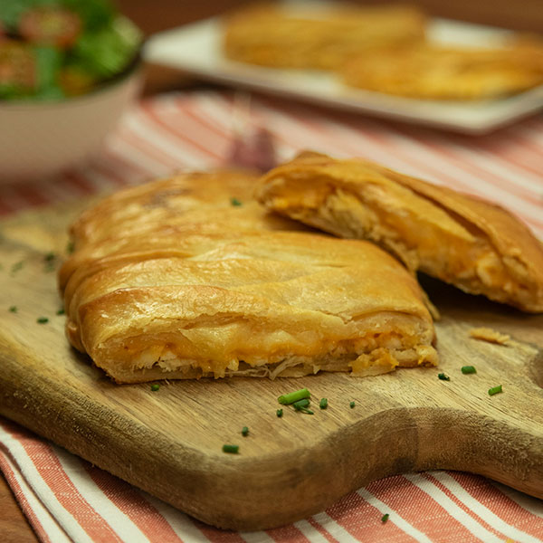 Pastel de pollo y queso