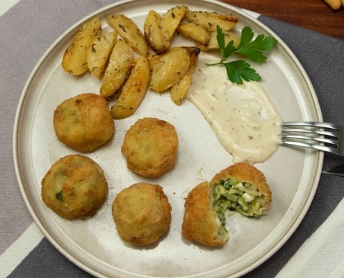 Albóndigas de calabacín y queso