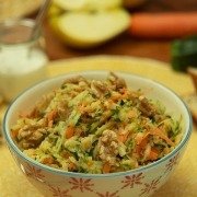 Ensalada de calabacín y manzana