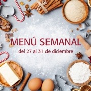 Menú semanal del 27 al 31 de diciembre