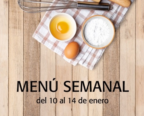 menú semanal del 10 al 14 de enero