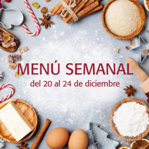menú semanal diciembre