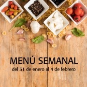 menú semanal del 31 de enero al 4 de febrero