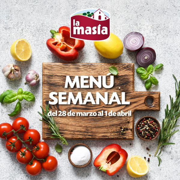 Menú semanal del 28 al 1 de abril