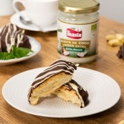 Palmera de chocolate y crema