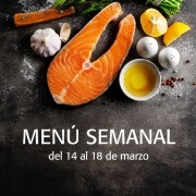 Menú semanal del 14 al 18 de marzo