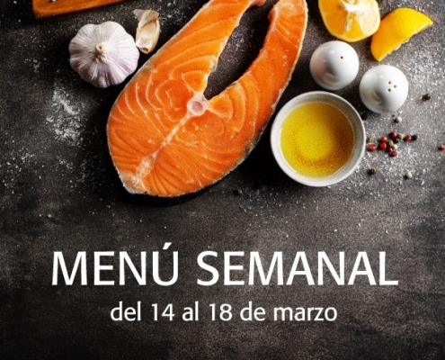 Menú semanal del 14 al 18 de marzo