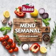 menú semanal del 25 al 29 de abril