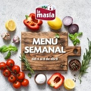 Menú semanal del 4 al 8 de abril