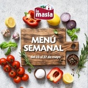 Menú semanal del 23al 27 de mayo