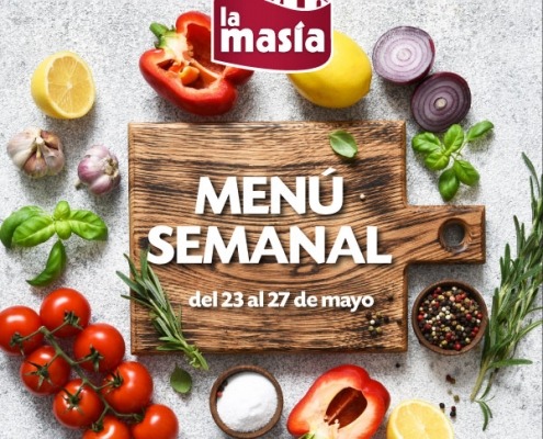 Menú semanal del 23al 27 de mayo