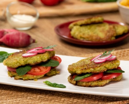 Hamburguesas de calabacín y arroz