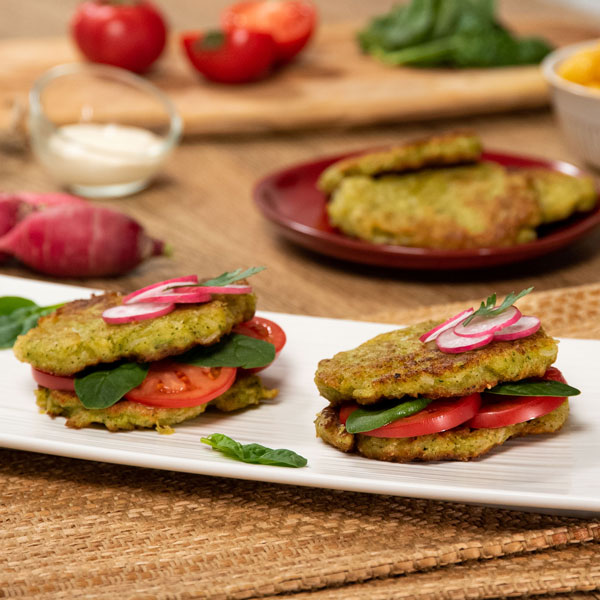 Hamburguesas de calabacín y arroz