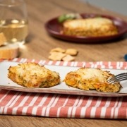 Pastel de calabacín con atún y queso