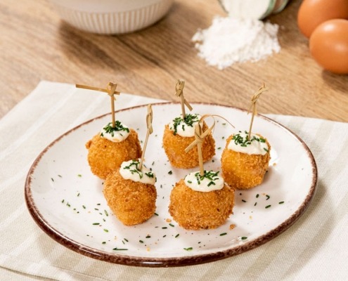 Croquetas de jamón con truco