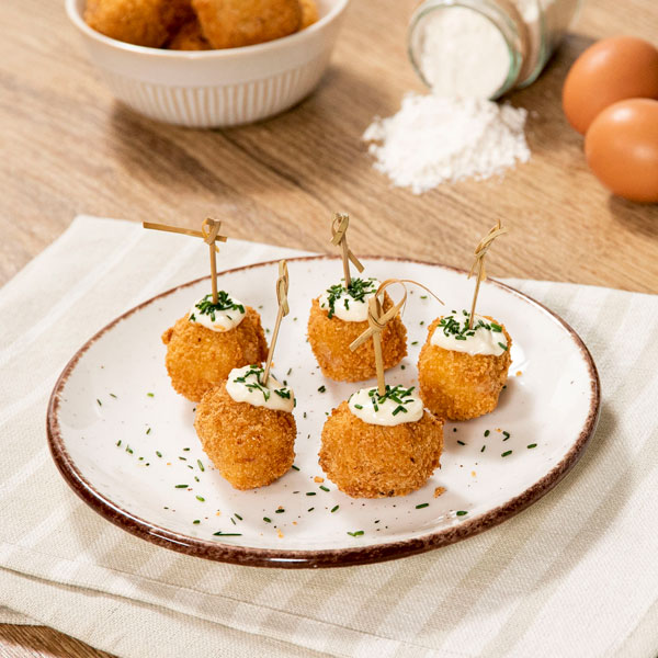 Croquetas de jamón con truco