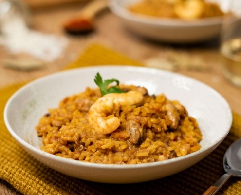 Arroz con langostinos