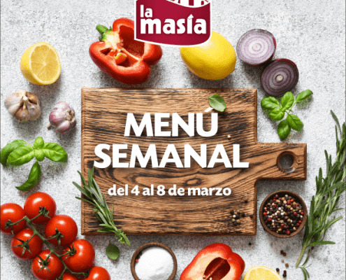 menú semanal del 4 al 8 de marzo