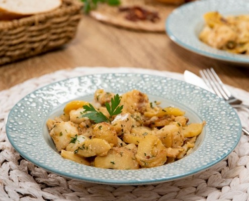 Guiso de bacalao con patatas