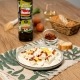Puerros con huevo y chips bacon