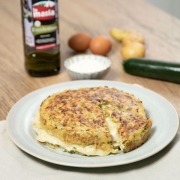 Tortilla de calabacín rellena