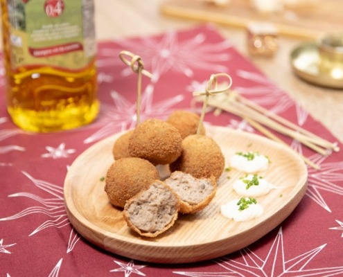 Croquetas de foie y setas