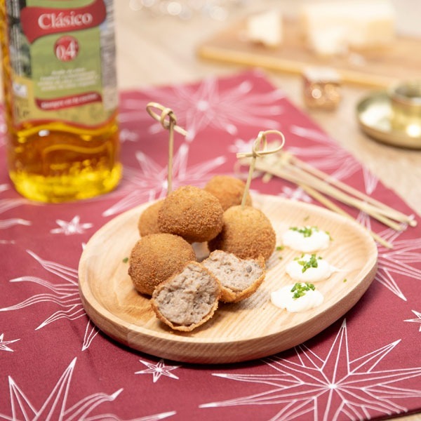 Croquetas de foie y setas