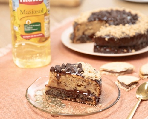 Bizcocho de galletas de chocolate