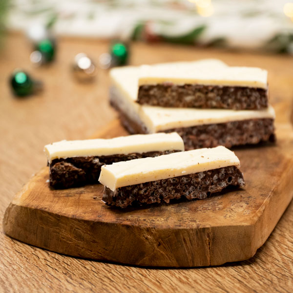 Turrón de chocolate crujiente