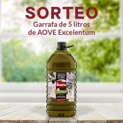 Bases Legales Sorteo La Masía mayo - garrafa de 5 litros de AOVE Excelentum