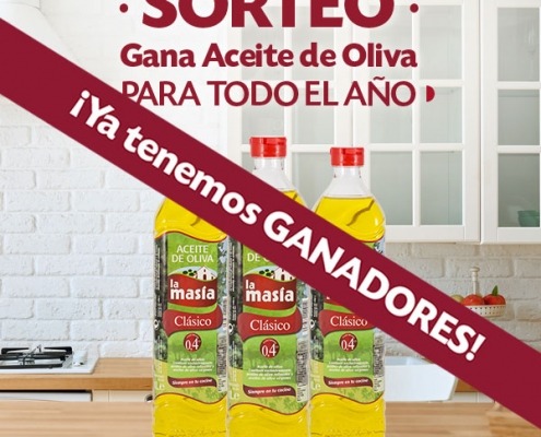 Ganadores Sorteo año de aceite de oliva Clásico La Masía