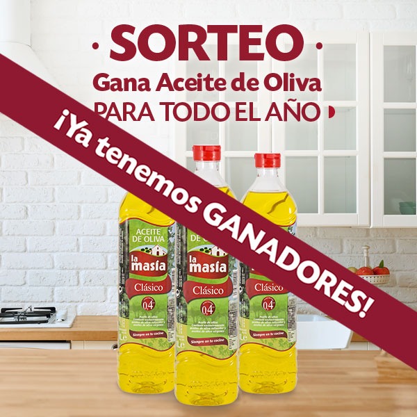 Ganadores Sorteo año de aceite de oliva Clásico La Masía