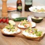 Tosta de ceviche picantón