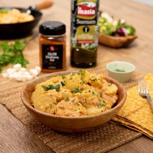 Receta casera de Patatas a la crema con jamón y bacon