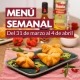 Menú semanal del 31 de marzo al 4 de abril