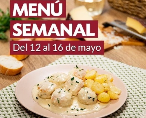 Menú semanal del 12 al 16 de mayo