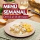 Menú semanal del 12 al 16 de mayo