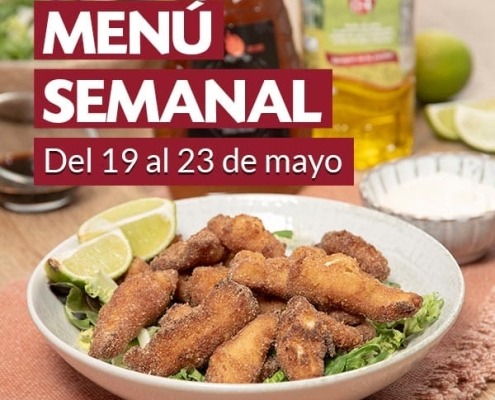 Menú semanal del 19 al 23 de mayo