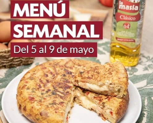 Menú semanal del 5 al 9 de mayo